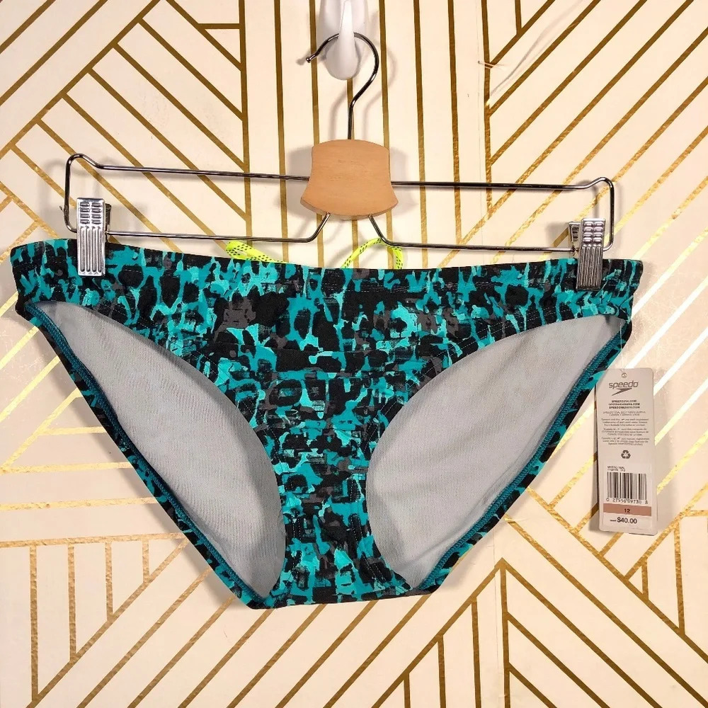 Speedo Endurance Lite Print Bikini Bottom Mystic